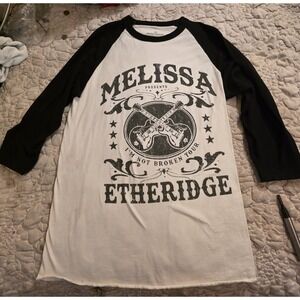 Melissa Etheridge "I'm Not Broken" Tour Raglan Shirt 2008–09 Official Concert Te